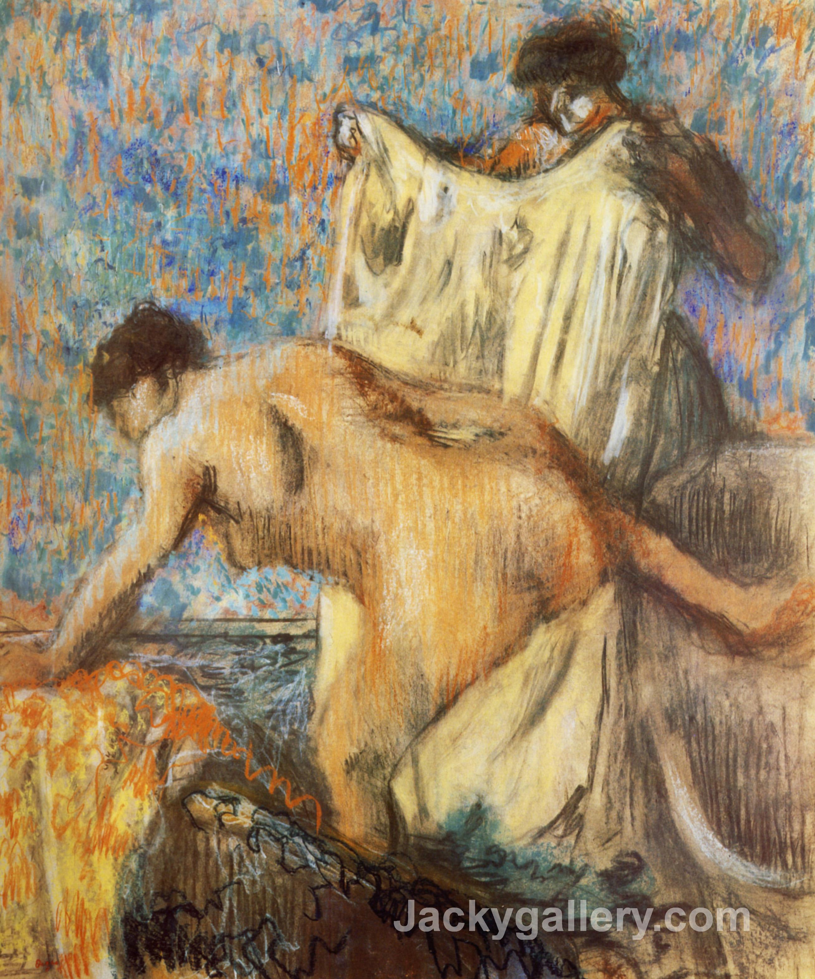 Woman Leaving Her Bath by Edgar Degas paintings reproduction